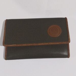 Christian Dior Trotter Key Case for Women – Grey Brown Gold Logo Canvas 3.9x2.5”